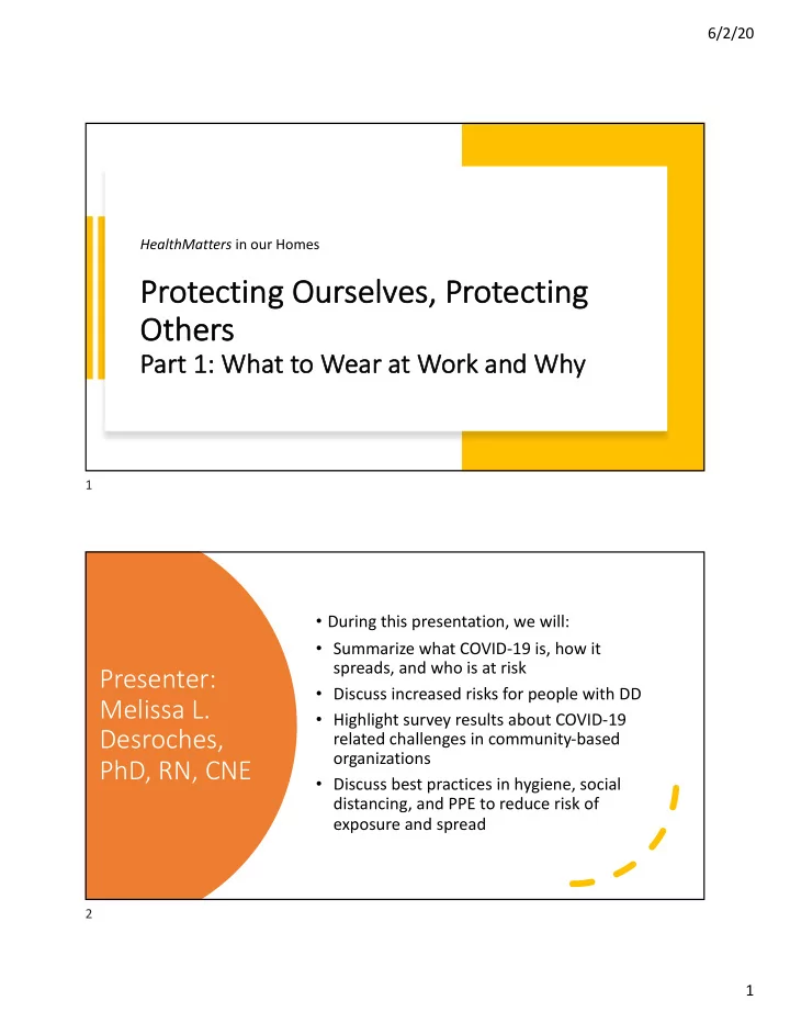 pr protecting ourselves pr protecting ot other hers