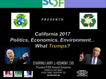 STARRING LARRY J. KOSMONT, CRE  President &amp; CEO, Kosmont Companies  PRODUCED by  MATT GOULET