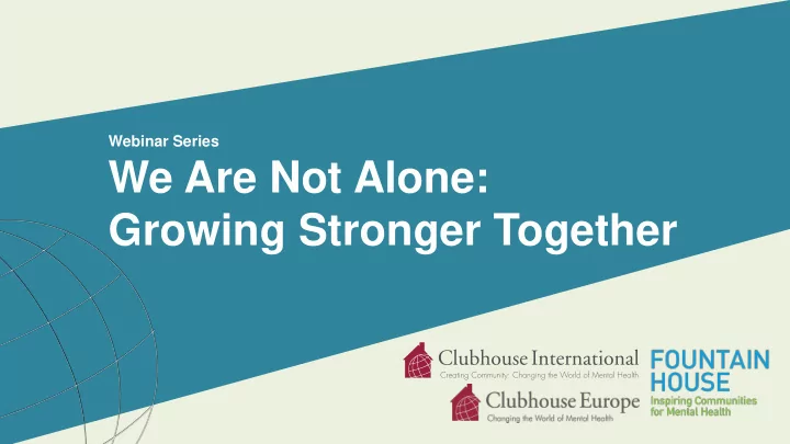 growing stronger together
