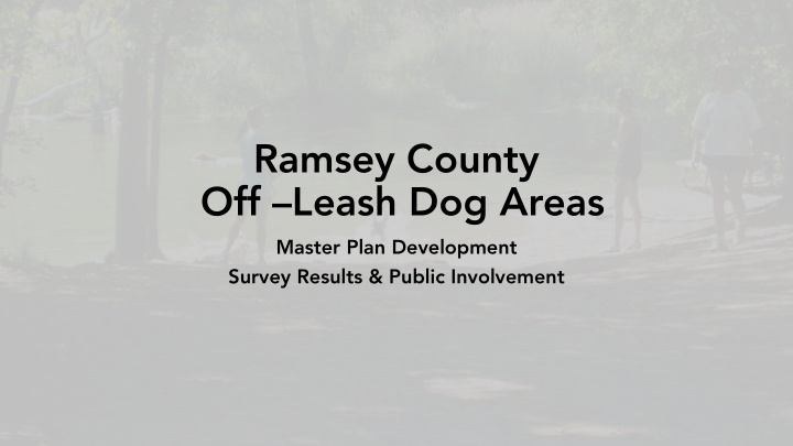 off leash dog areas