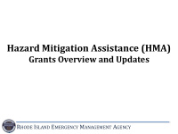 hazard mitigation assistance hma
