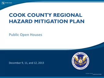 Public Open Houses  December 9, 11, and 12, 2013  Tonight's Speaker  Rob Flaner  Hazard