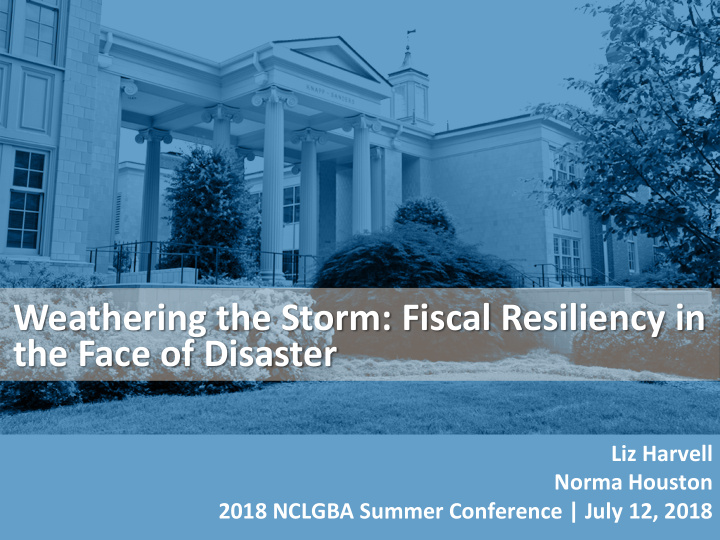 weathering the storm fiscal resiliency in the face of