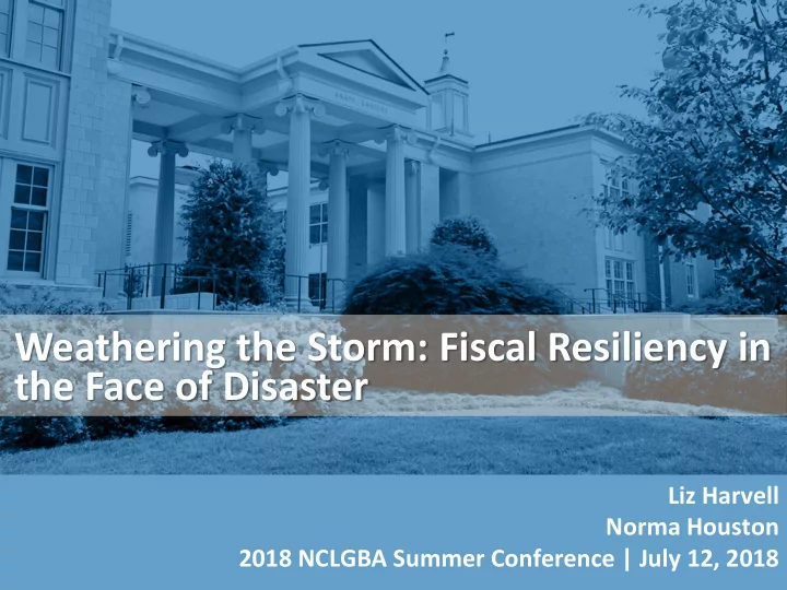 weathering the storm fiscal resiliency in the face of