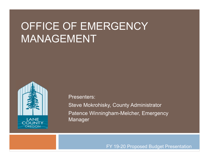 office of emergency management