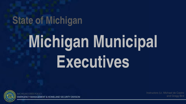 michigan municipal executives