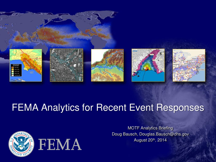 fema analytics for recent event responses