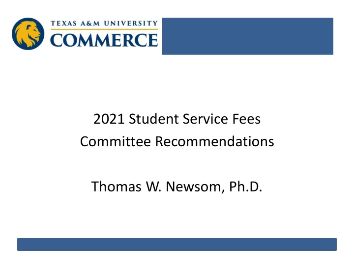 thomas w newsom ph d 2020 committee members