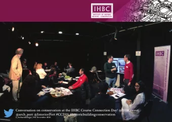 Conversation on conservation at the IHBC Course Connection Day! @IHBCtweet  @arch_port