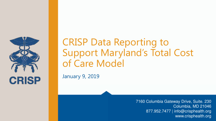 crisp data reporting to