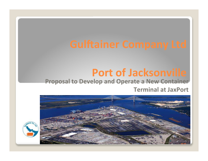gul ainer company ltd port of jacksonville