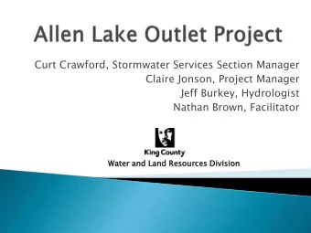 Water  r and Land Resour  urce  ces Divisio  ion  December 14, 2010 NE 8 th Street approximately