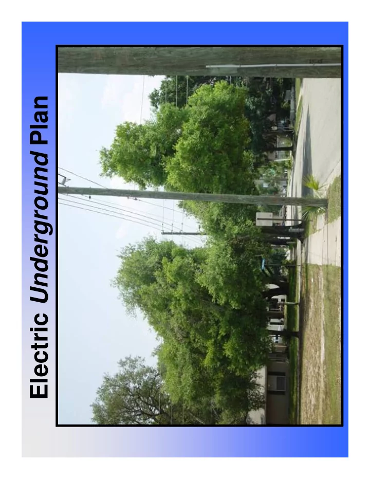 electric underground plan the plan