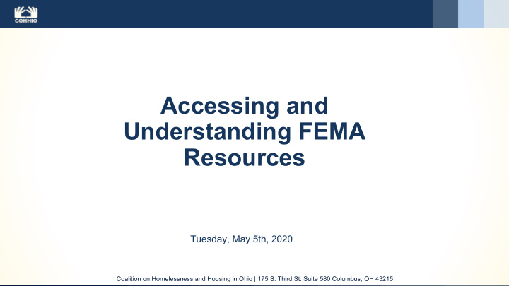 accessing and understanding fema resources