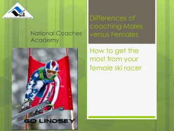 female ski racer  Contents  Message from my experiences  Self Esteem  Values