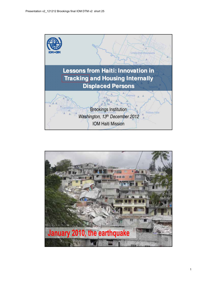 lessons from haiti innovation in lessons from haiti