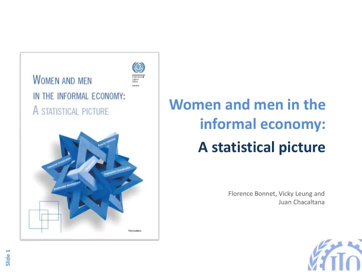 women and men in the informal economy a statistical