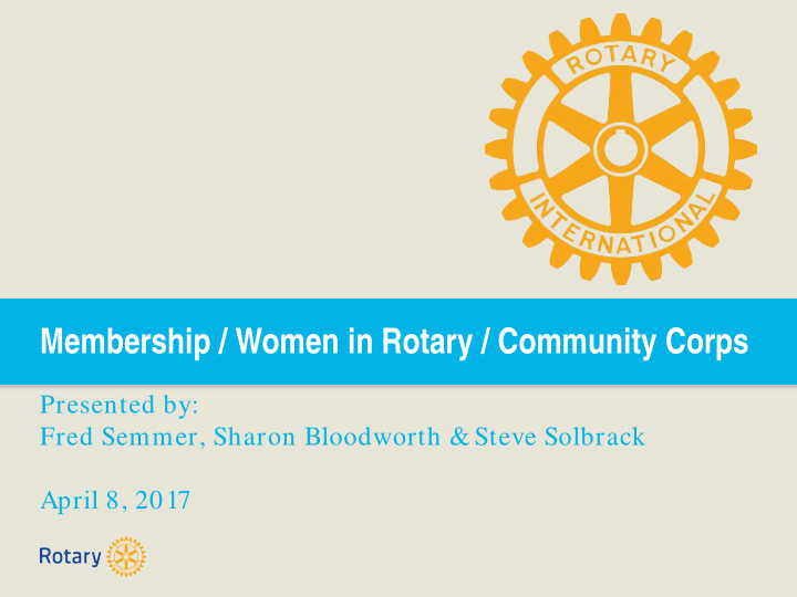 membership women in rotary community corps