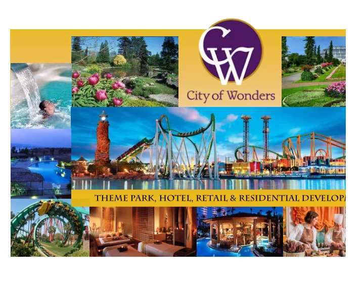theme park hotel retail amp residential developm