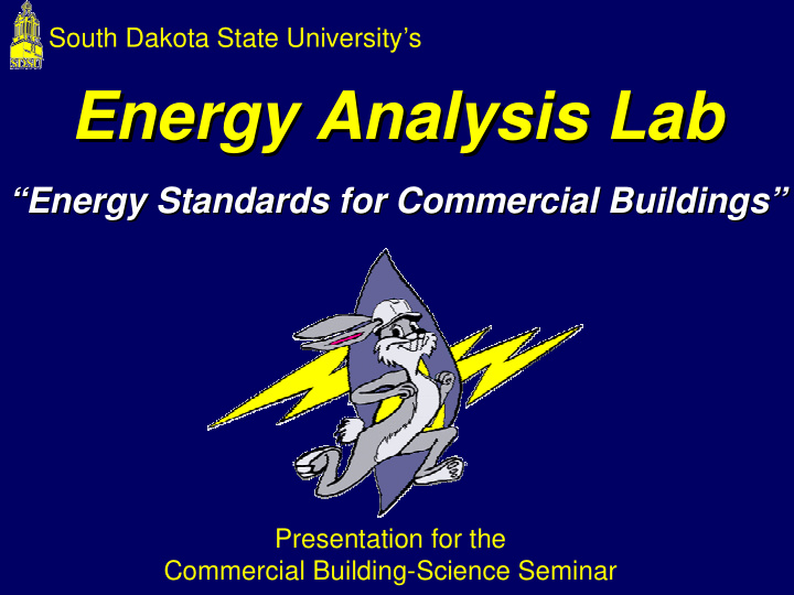 energy analysis lab energy analysis lab