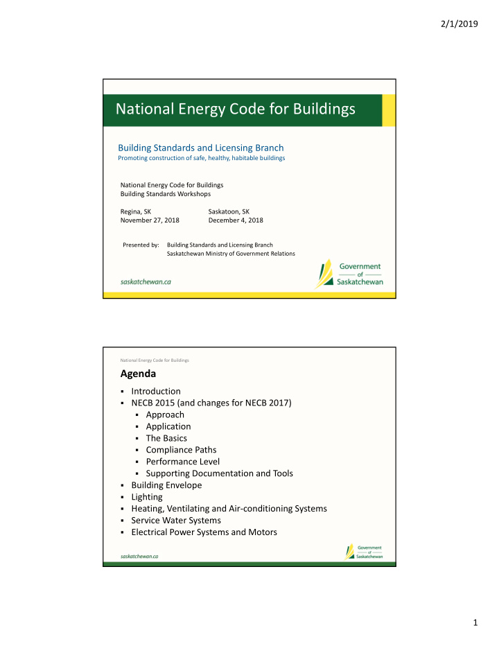 national energy code for buildings