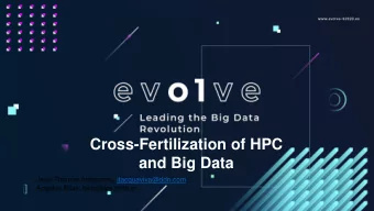 Cross-Fertilization of HPC  and Big Data  Jean-Thomas Acquaviva, jtacquaviva@ddn.com  Angelos