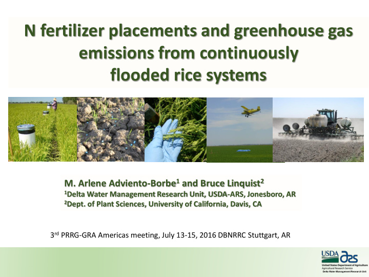 n fertilizer placements and greenhouse gas emissions from