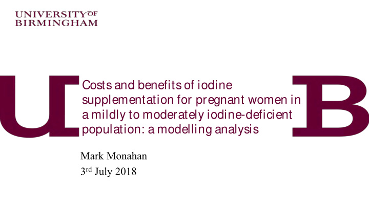 supplementation for pregnant women in