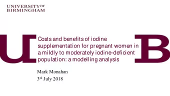 supplementation for pregnant women in  a mildly to moderately iodine-deficient  population: a