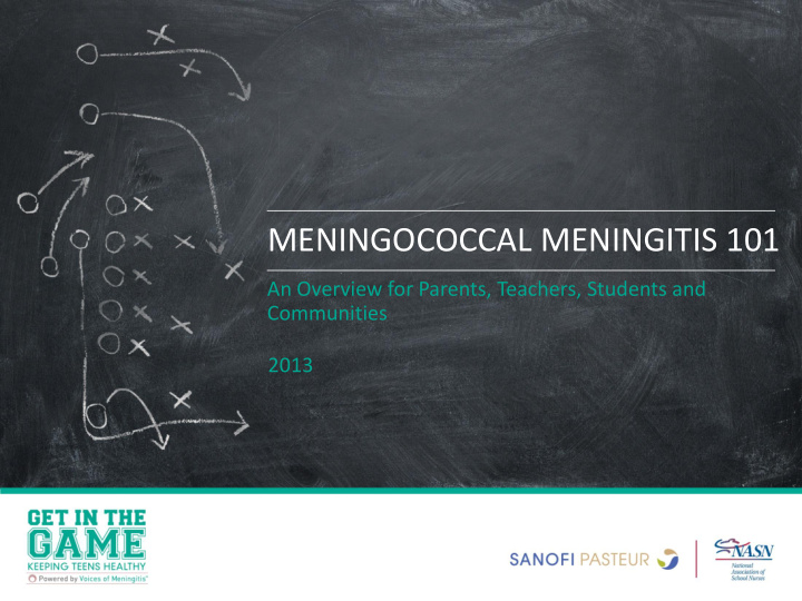 meningococcal meningitis 101