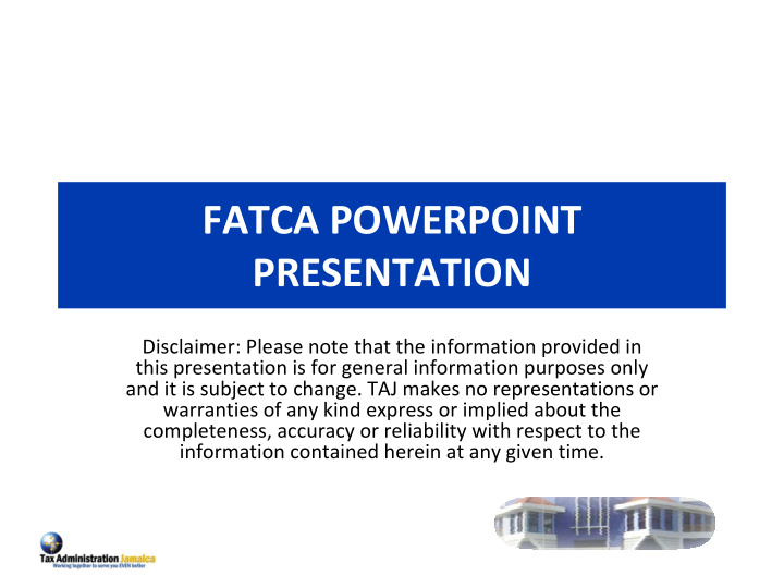fatca powerpoint presentation