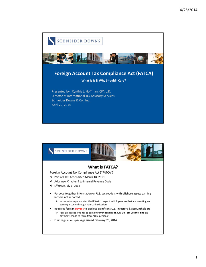 foreign account tax compliance act fatca