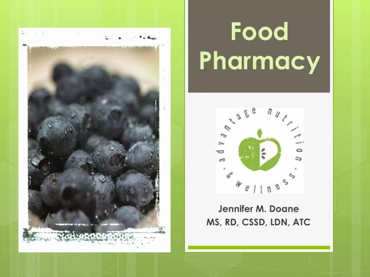 food pharmacy