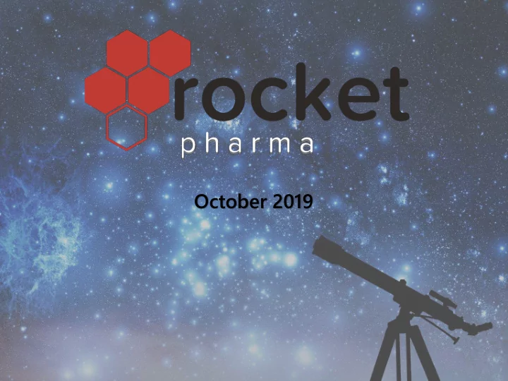 october 2019 important information