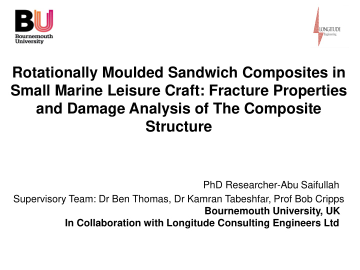rotationally moulded sandwich composites in small marine