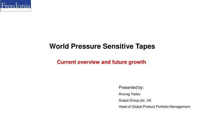 world pressure sensitive tapes