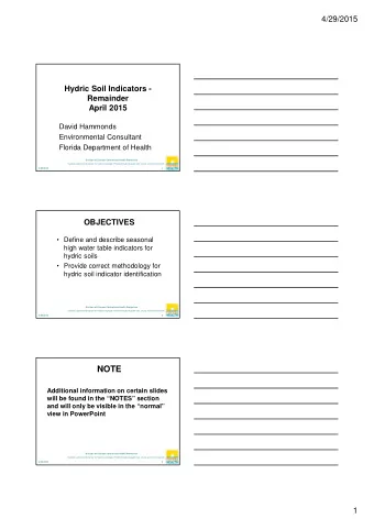 NOTE  Additional information on certain slides  will be found in the NOTES section  and will