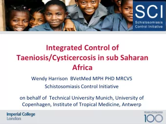 on behalf of  Technical University Munich, University of  Copenhagen, Institute of Tropical