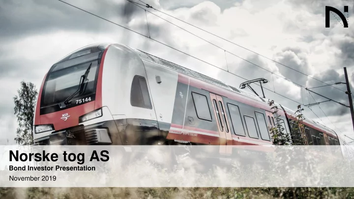 norske tog as