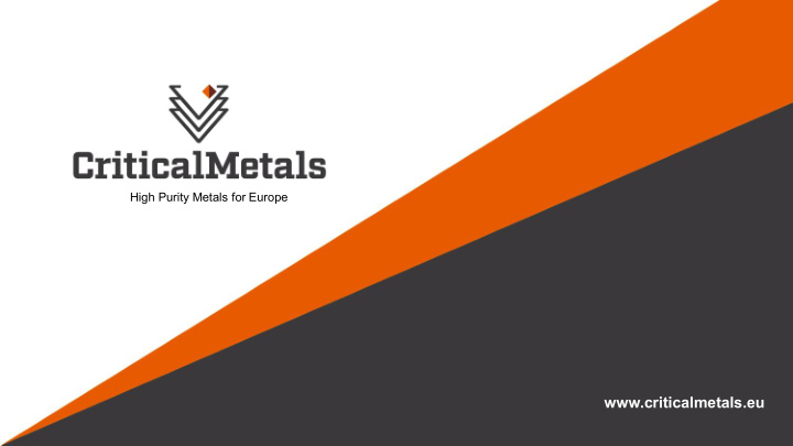 www criticalmetals eu introduction