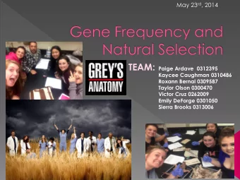 alleles of the same gene in a given population Mutation is Gene frequency -Mutation is a weak force