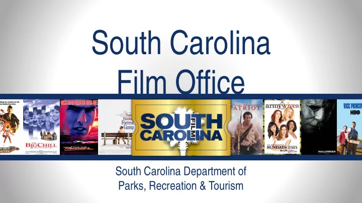 south carolina film office