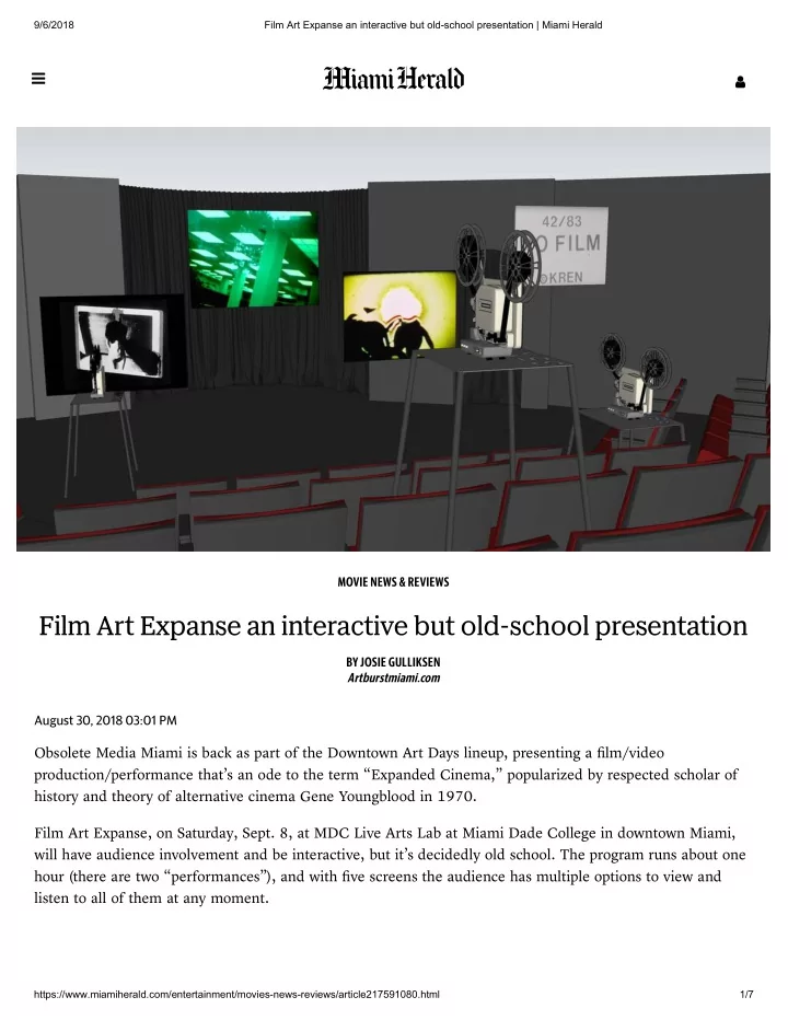 film art expanse an interactive but old school