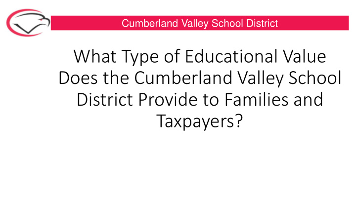 does the cumberland valley school