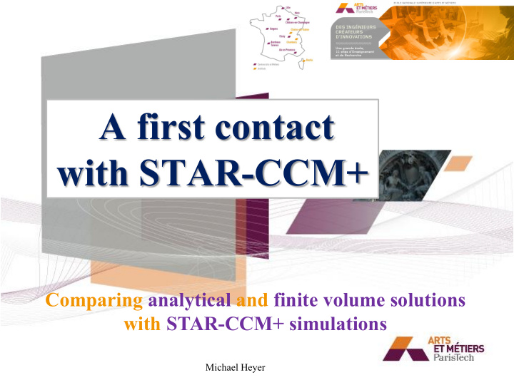 a first contact with star ccm