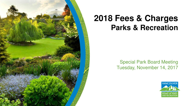 2018 fees amp charges