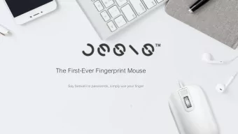 The First-Ever Fingerprint Mouse  Say farewell to passwords, simply use your finger Don  t let