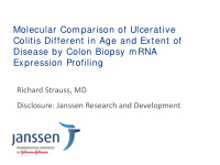 molecular comparison of ulcerative colitis different in