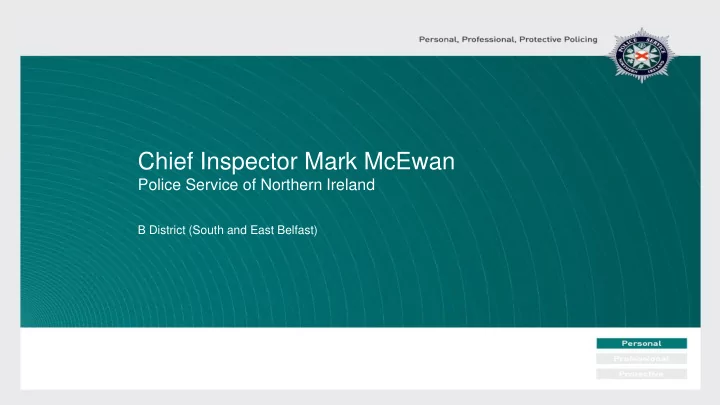 chief inspector mark mcewan