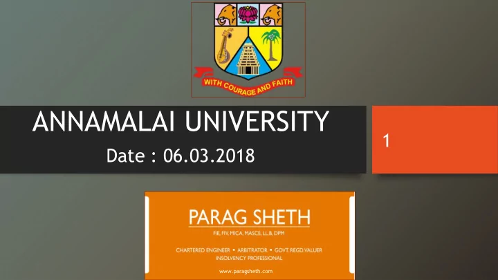 annamalai university